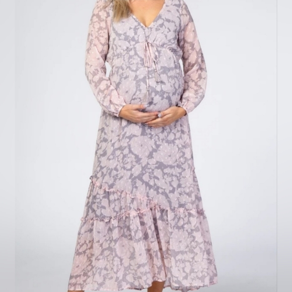 Lovestitch Floral Print Chiffon Maxi Dress - Picture 2 of 12